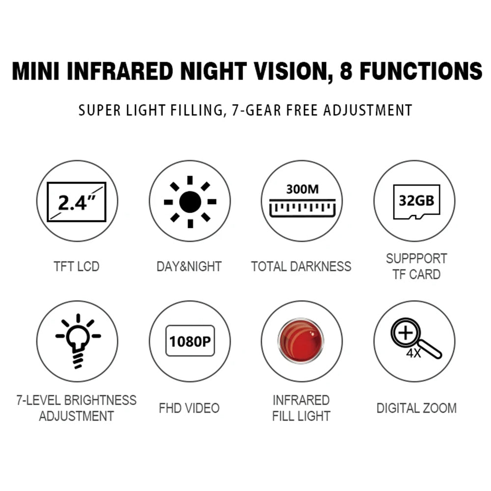 Mini Handhold Digital HD Night Vision Hunting Binoculars Telescope